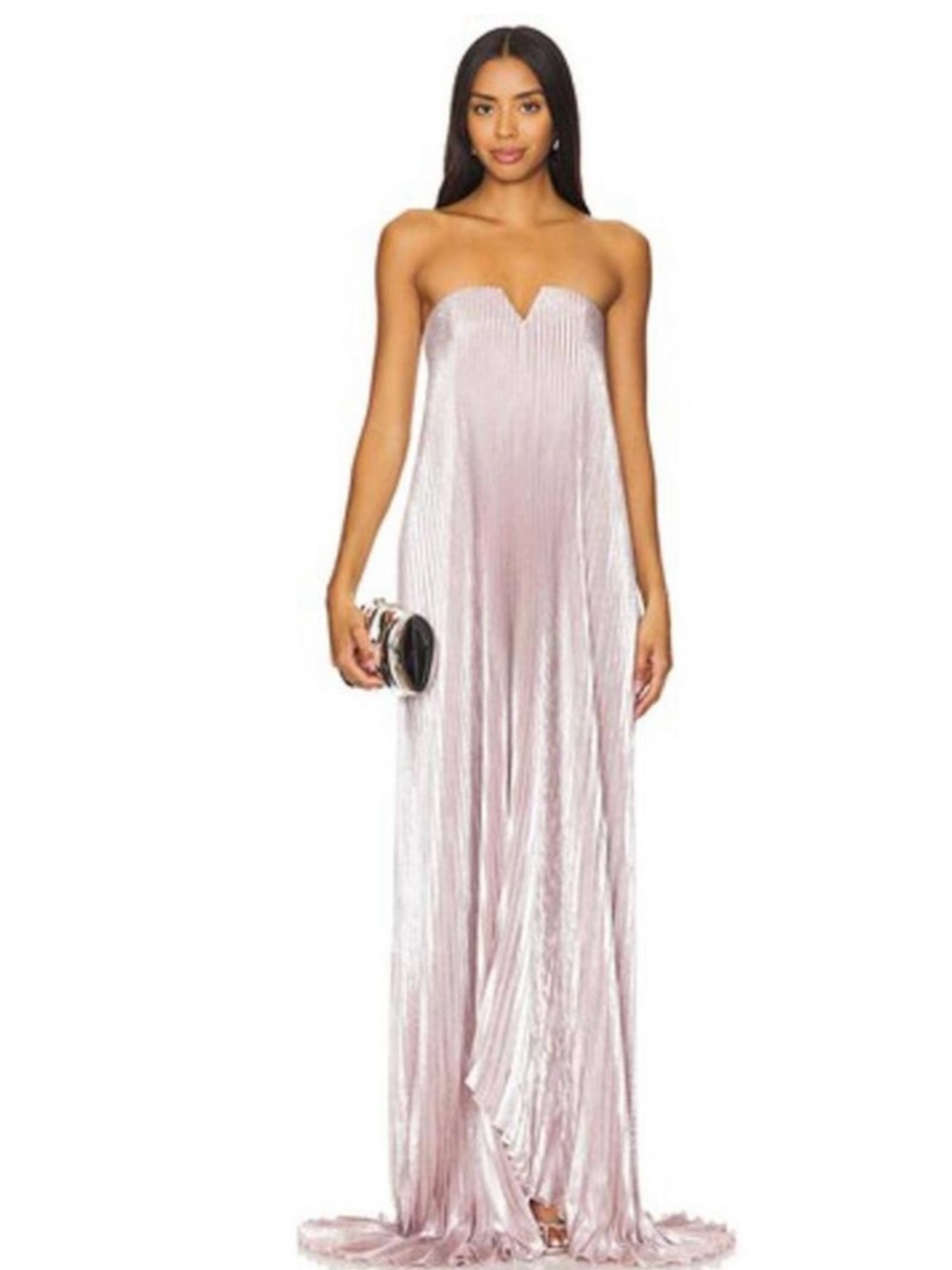 NWT L’IDEE Dusty Shimmer Black Tie Gown